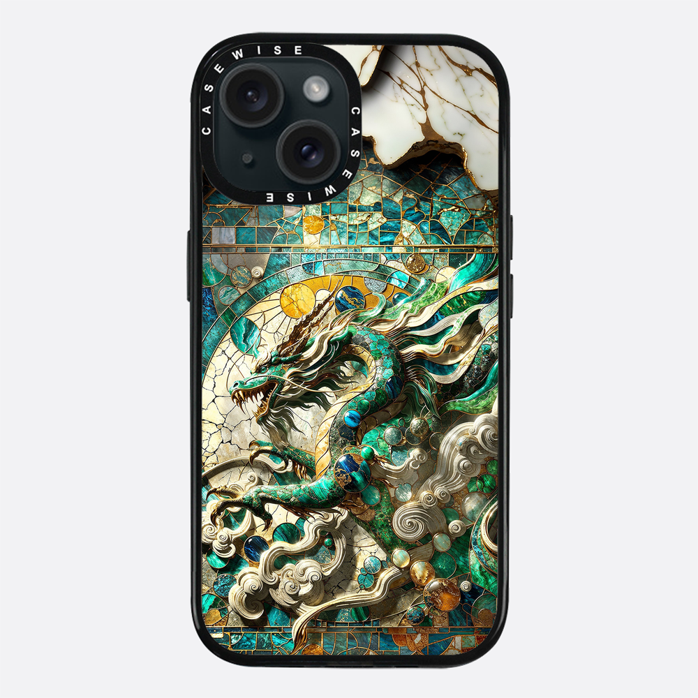 Asian Jade Dragon Kintsugi - Etui