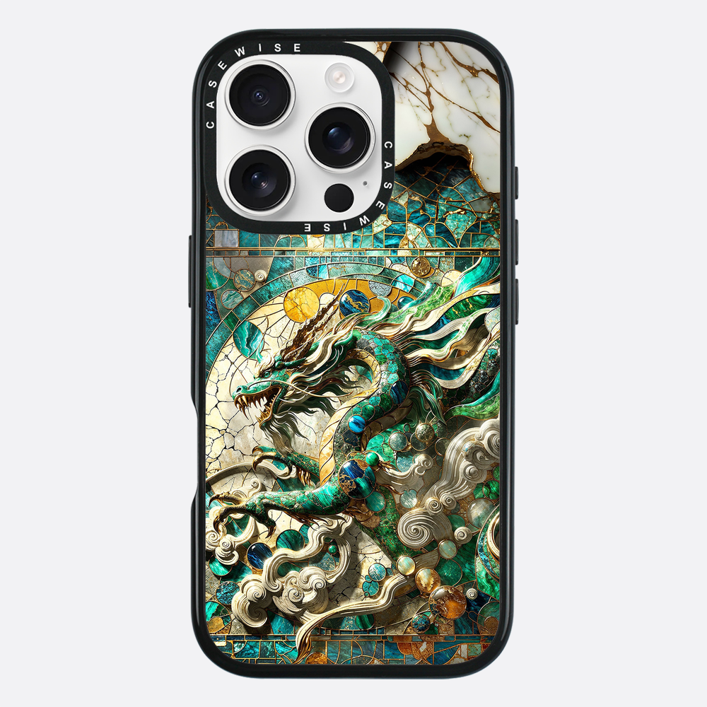 Asian Jade Dragon Kintsugi - Etui
