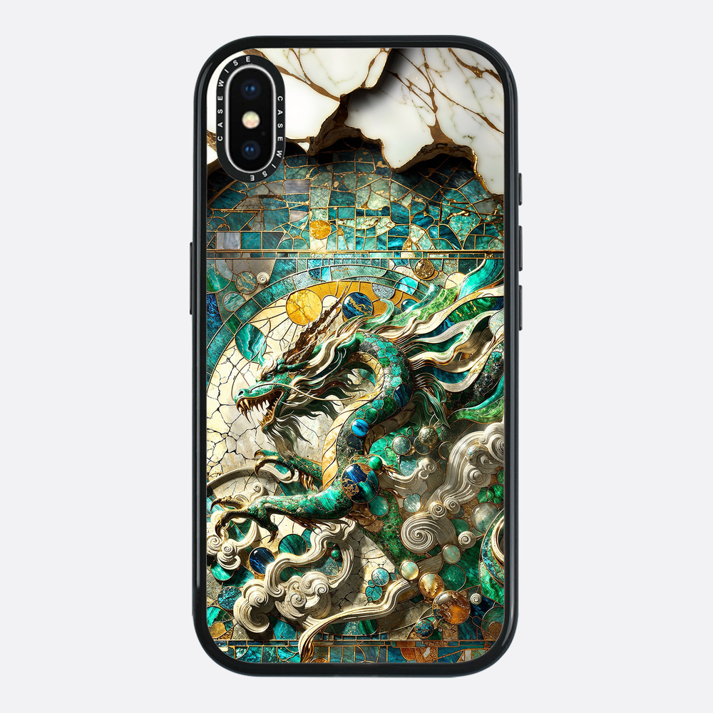 Asian Jade Dragon Kintsugi - Etui