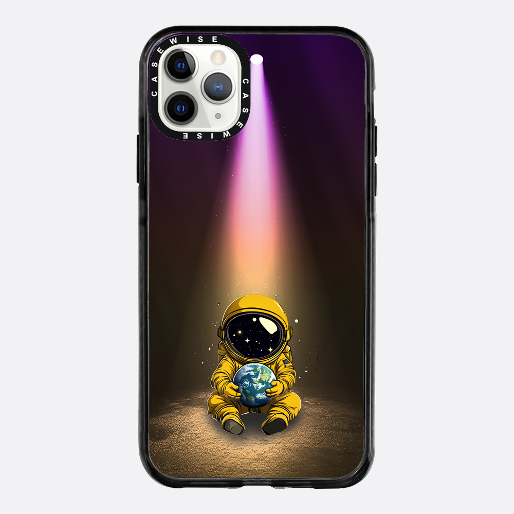 Light Astronaut Holding Earth Funny - Etui
