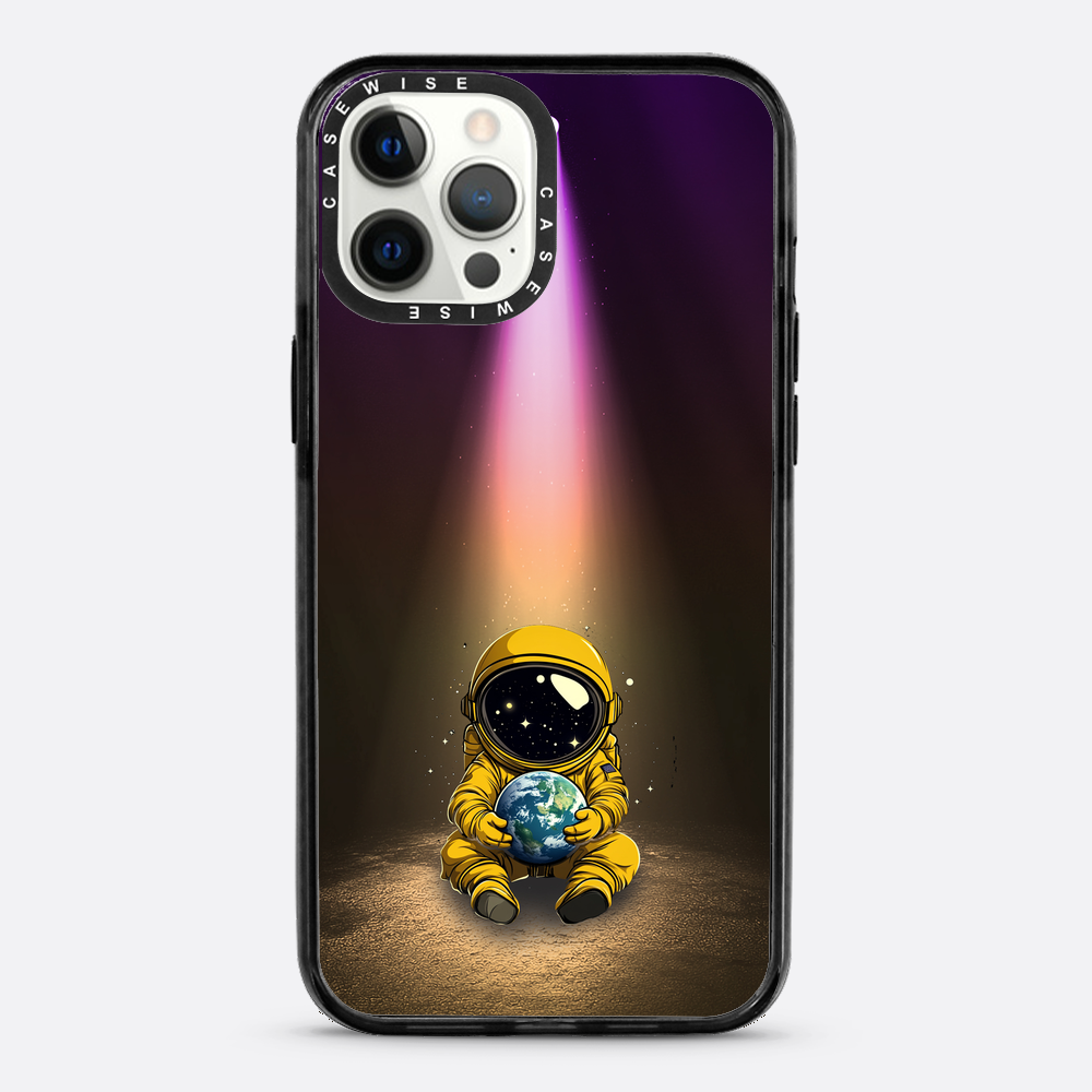Light Astronaut Holding Earth Funny - Etui