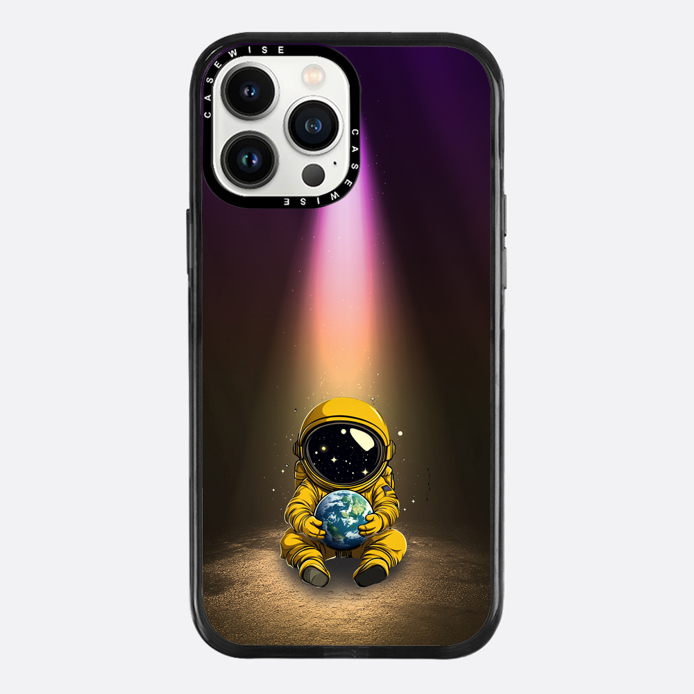 Light Astronaut Holding Earth Funny - Etui