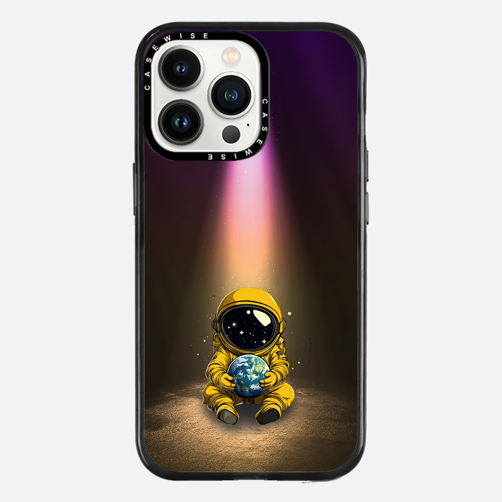 Light Astronaut Holding Earth Funny - Etui