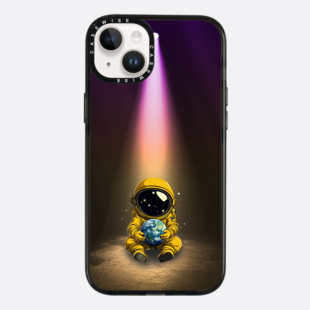 Light Astronaut Holding Earth Funny - Etui