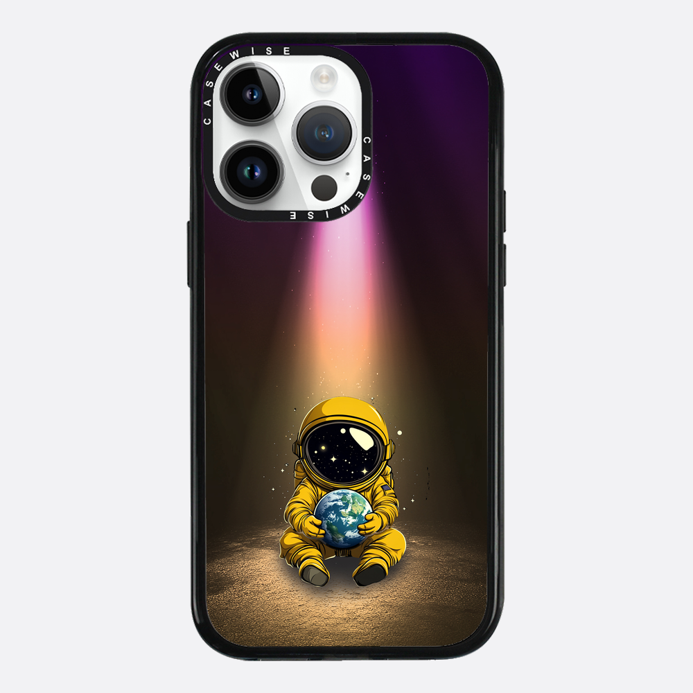 Light Astronaut Holding Earth Funny - Etui