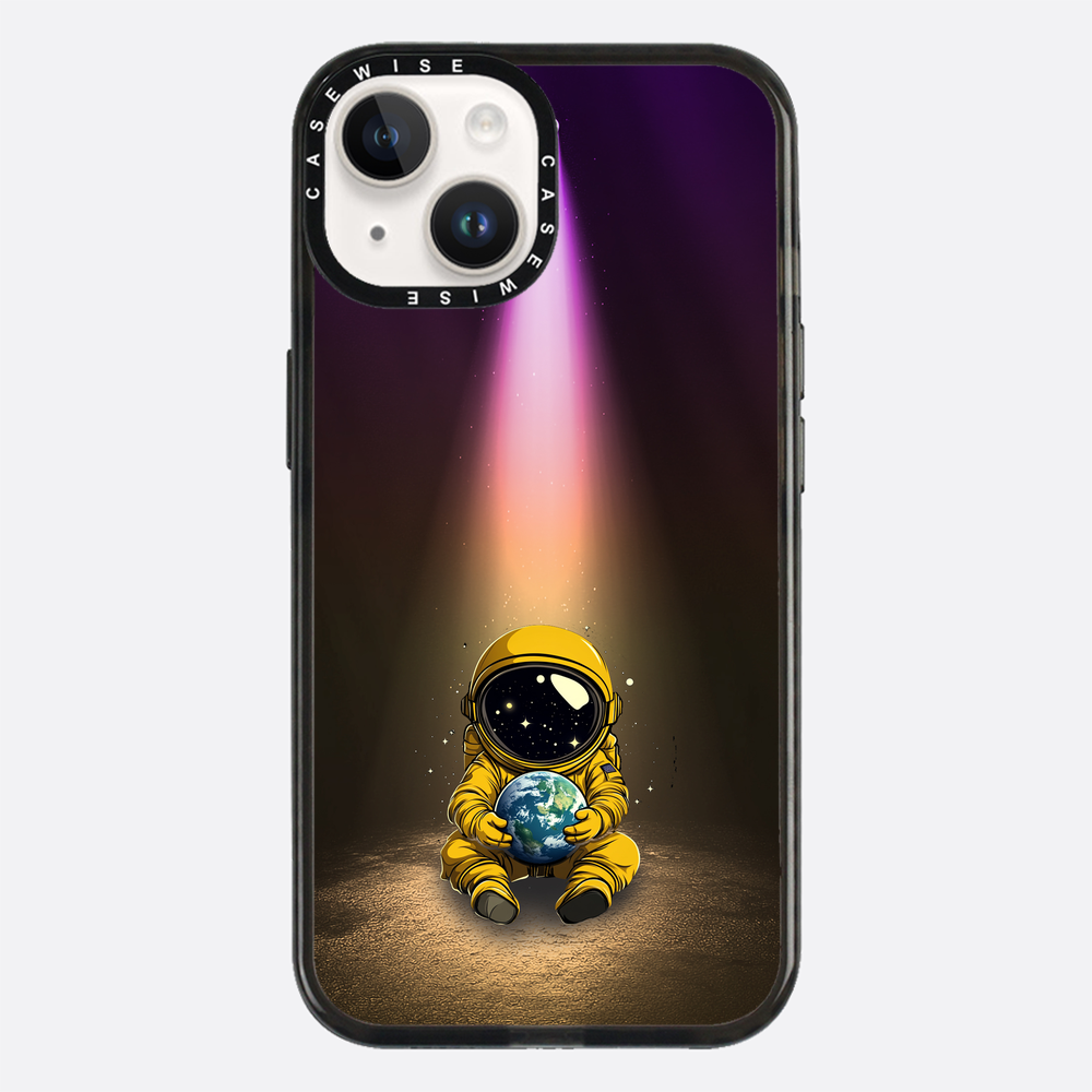 Light Astronaut Holding Earth Funny - Etui