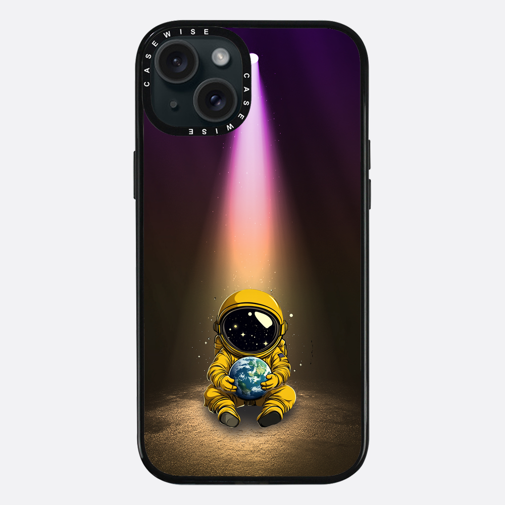 Light Astronaut Holding Earth Funny - Etui