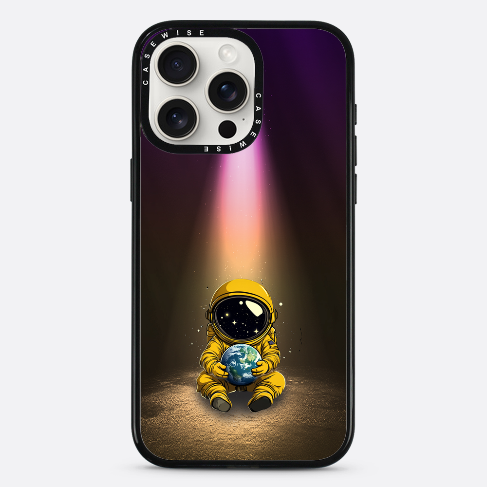 Light Astronaut Holding Earth Funny - Etui