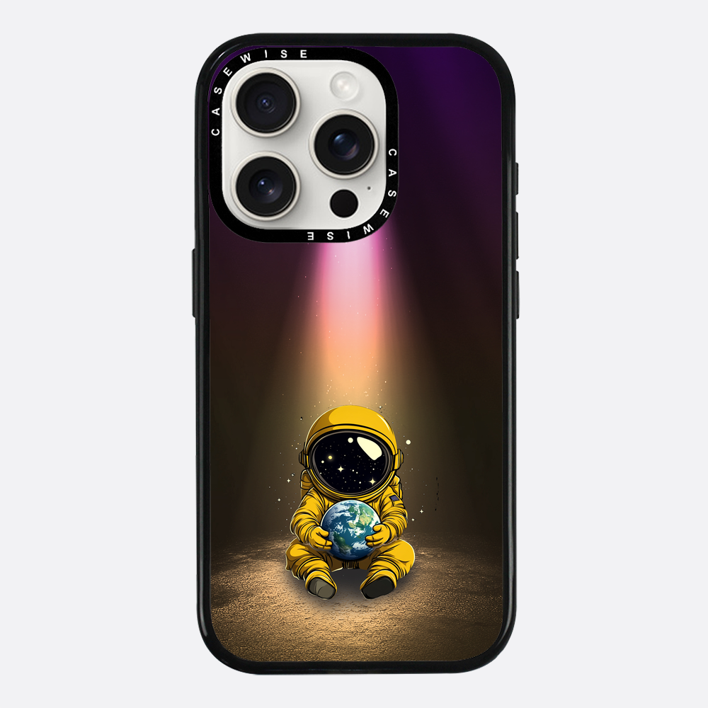 Light Astronaut Holding Earth Funny - Etui
