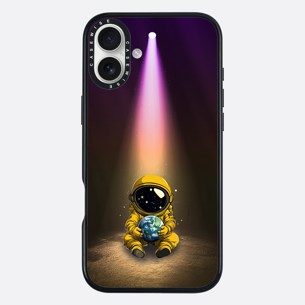 Light Astronaut Holding Earth Funny - Etui