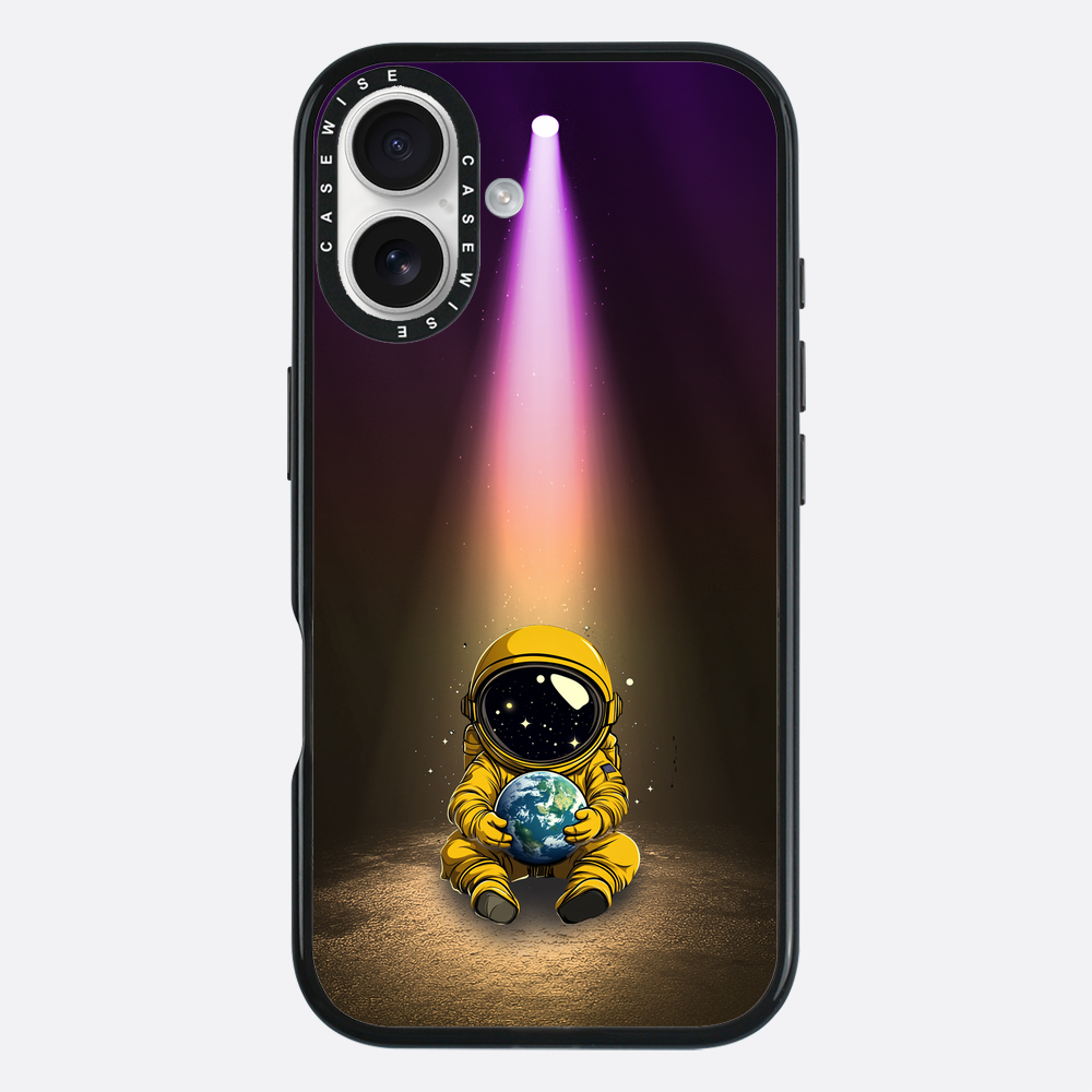 Light Astronaut Holding Earth Funny - Etui