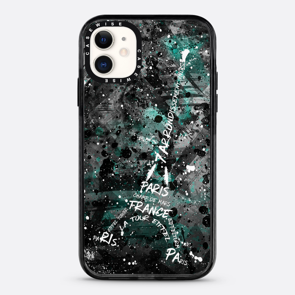 Digital Art Eiffel Tower turquoise - Etui