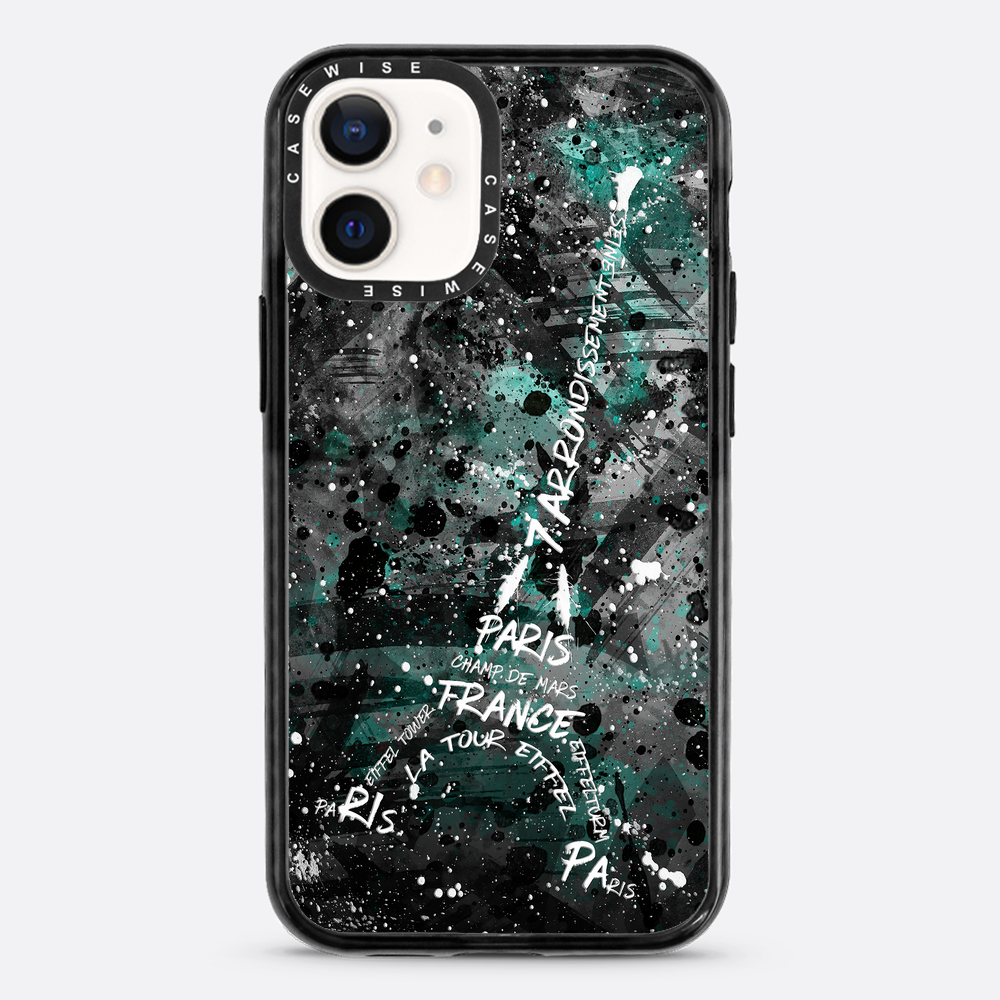Digital Art Eiffel Tower turquoise - Etui