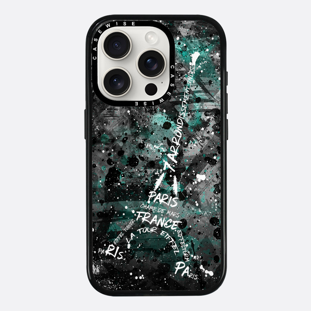 Digital Art Eiffel Tower turquoise - Etui