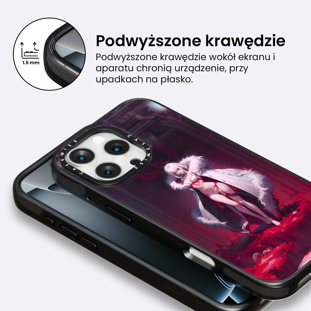 White Dress Anime Girl - Etui