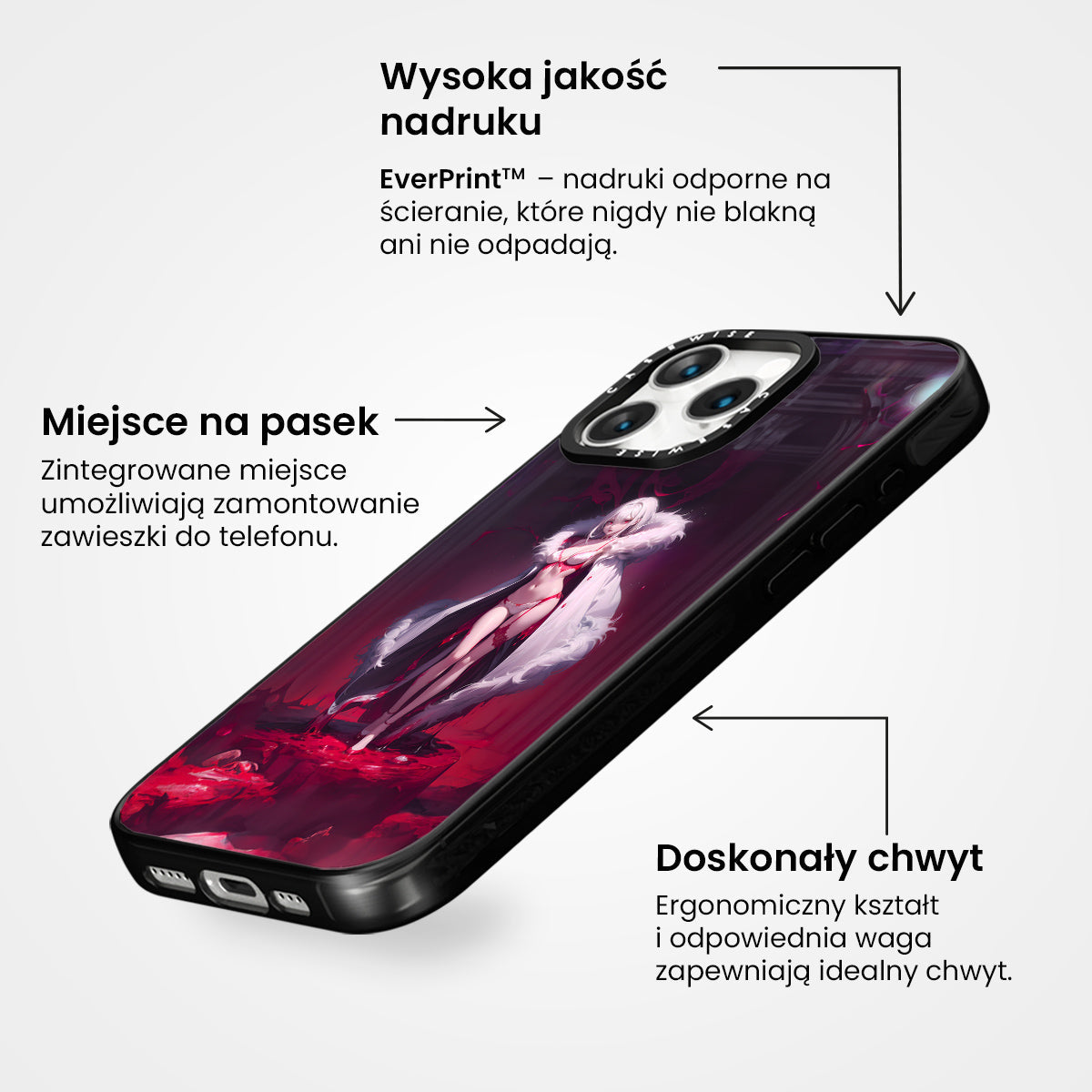 White Dress Anime Girl - Etui