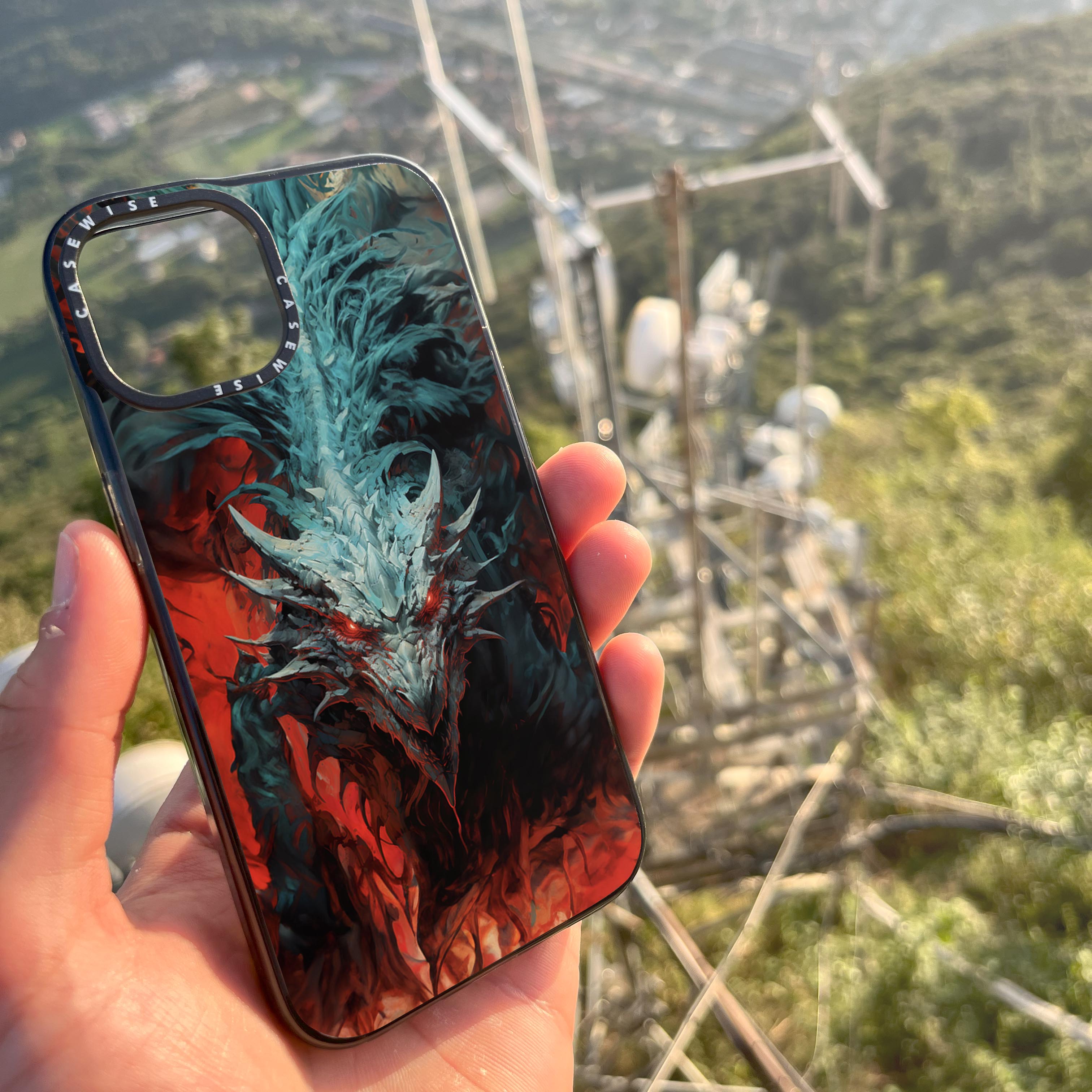 Cyan Red Dragon - Etui