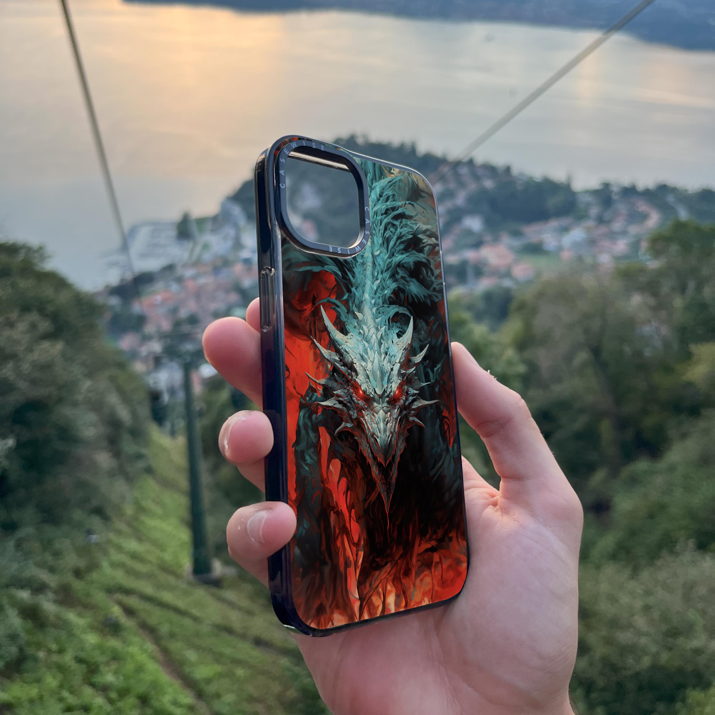 Cyan Red Dragon - Etui