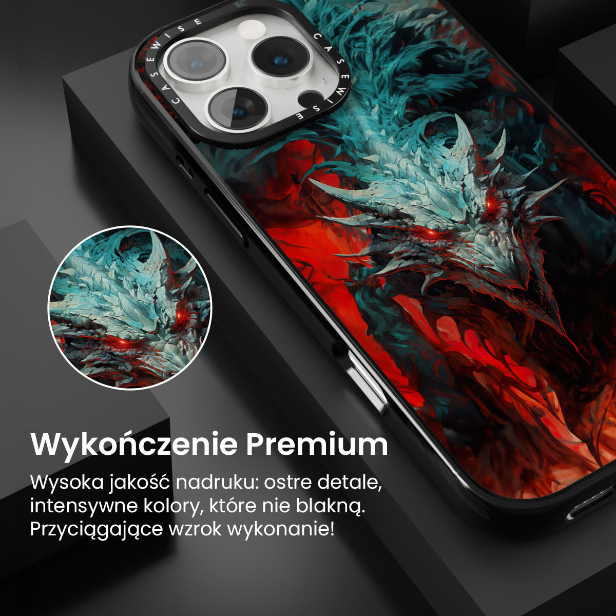 Cyan Red Dragon - Etui