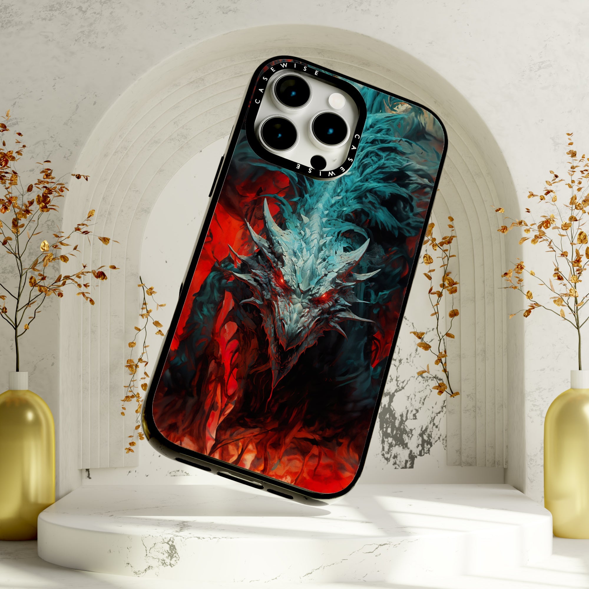 Cyan Red Dragon - Etui