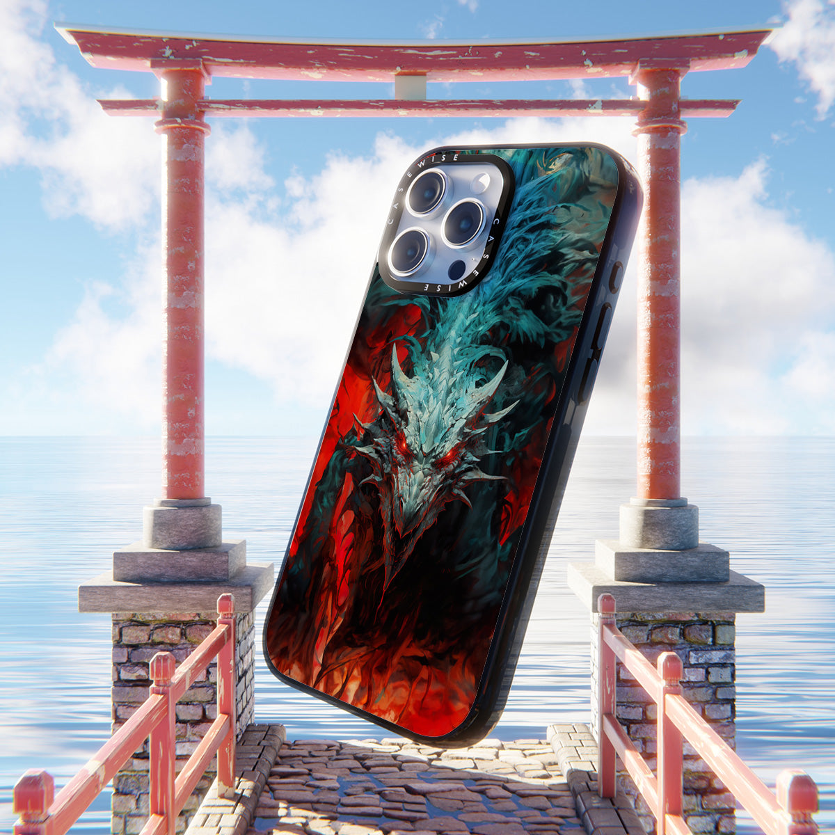Cyan Red Dragon - Etui