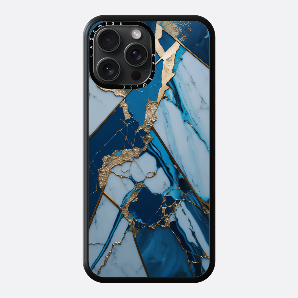 Abstract Sapphire Kintsugi - Etui