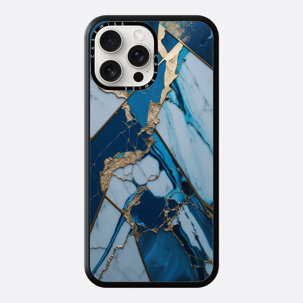 Abstract Sapphire Kintsugi - Etui