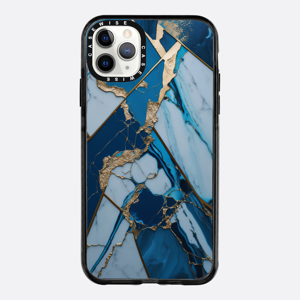 Abstract Sapphire Kintsugi - Etui