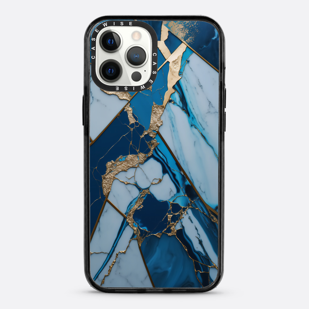 Abstract Sapphire Kintsugi - Etui