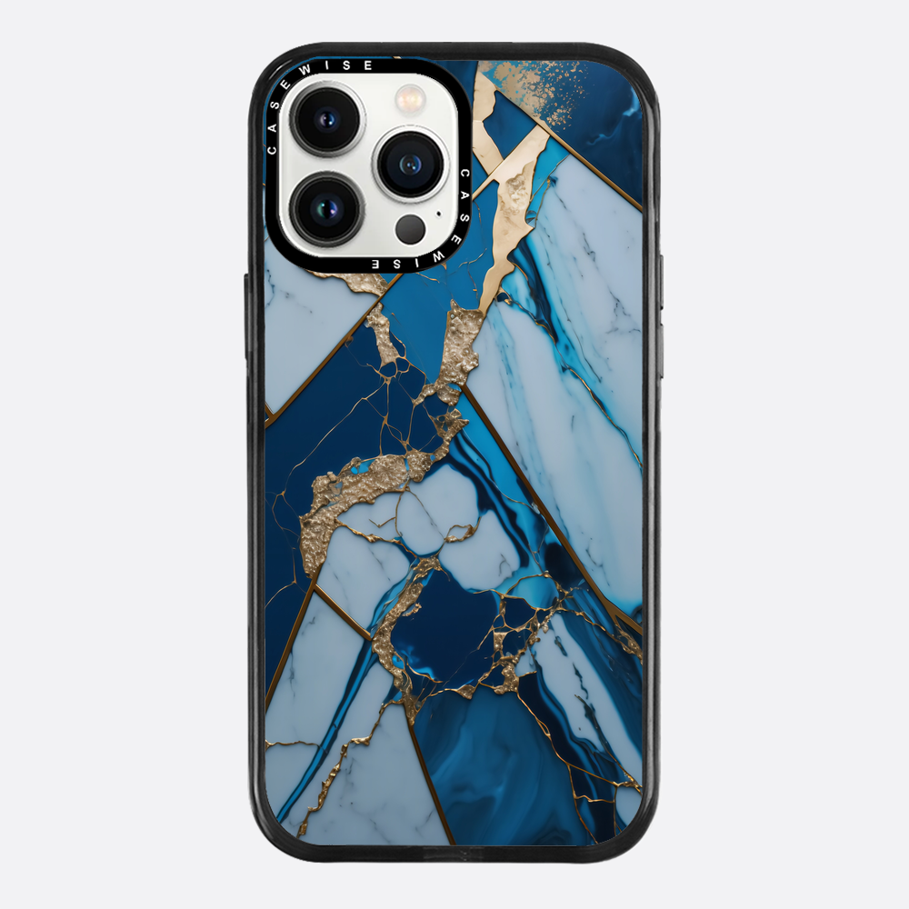 Abstract Sapphire Kintsugi - Etui