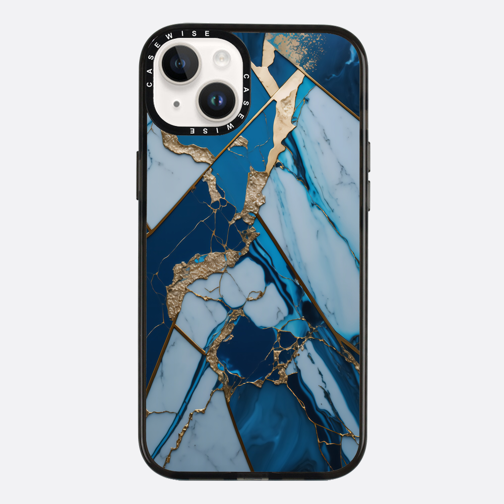 Abstract Sapphire Kintsugi - Etui