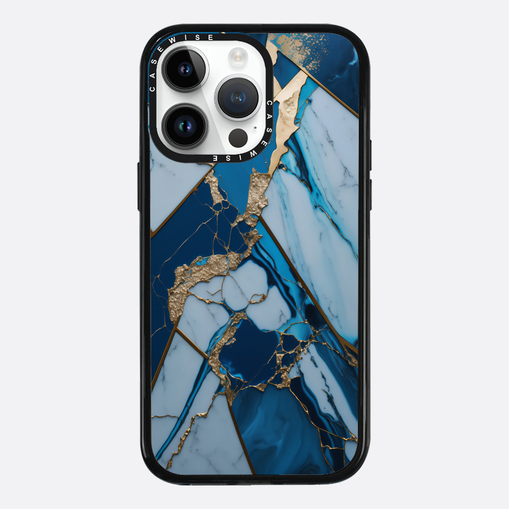 Abstract Sapphire Kintsugi - Etui