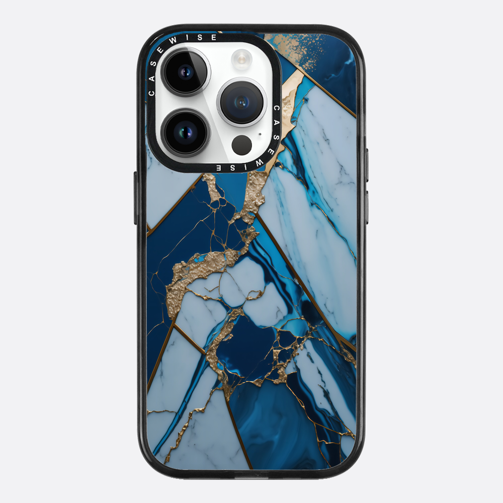 Abstract Sapphire Kintsugi - Etui