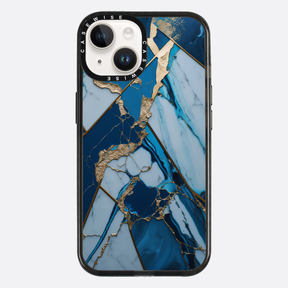 Abstract Sapphire Kintsugi - Etui