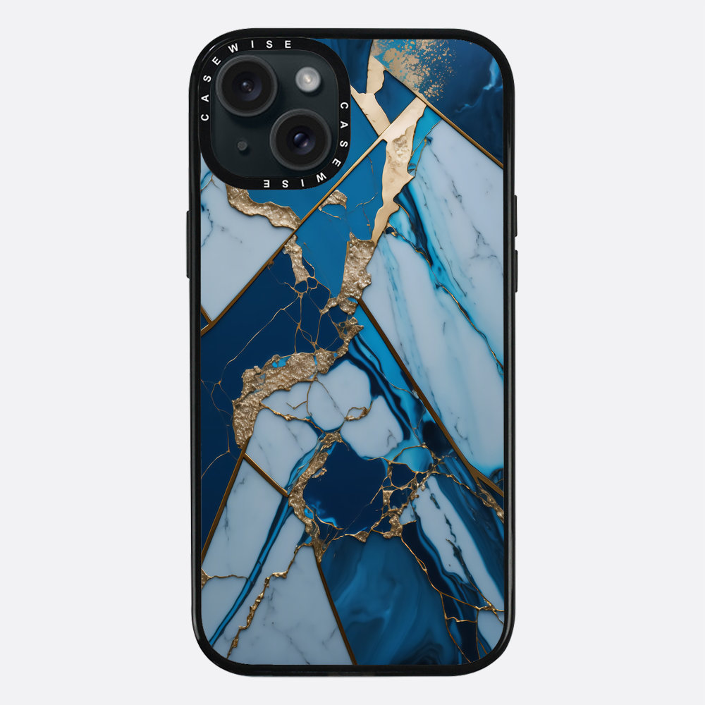 Abstract Sapphire Kintsugi - Etui