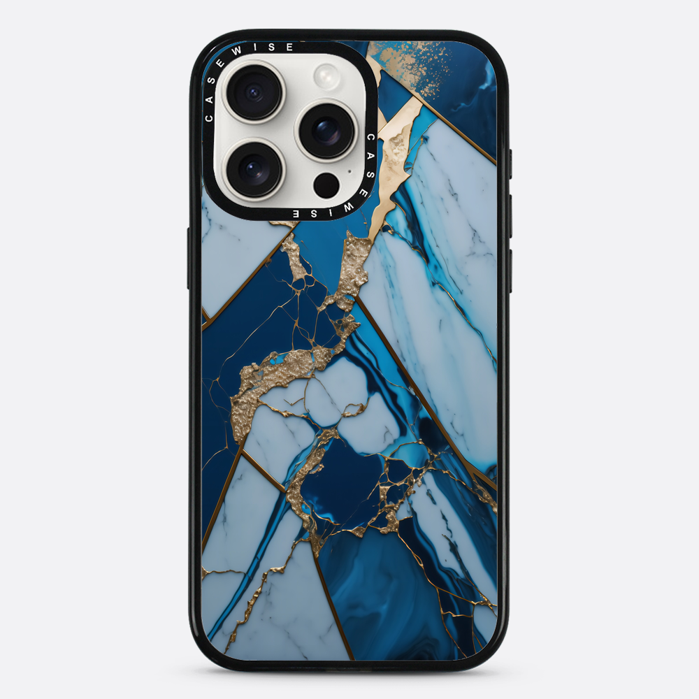 Abstract Sapphire Kintsugi - Etui