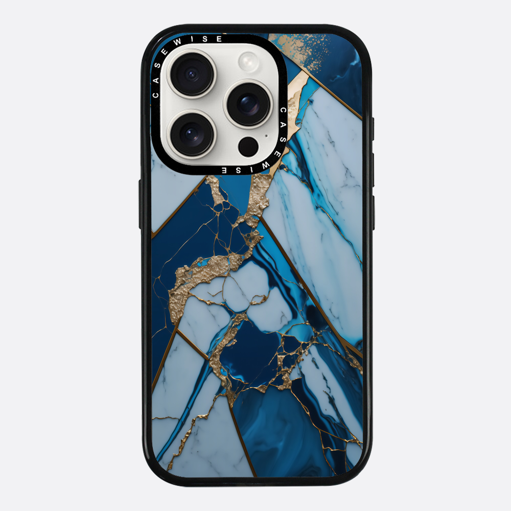 Abstract Sapphire Kintsugi - Etui