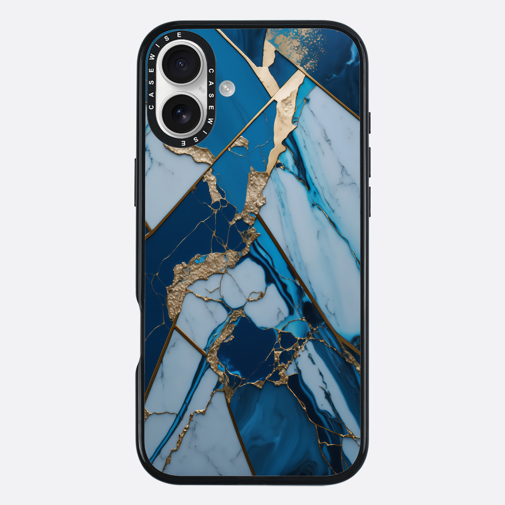 Abstract Sapphire Kintsugi - Etui