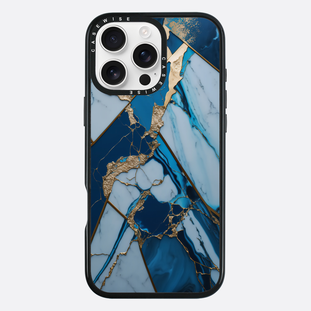 Abstract Sapphire Kintsugi - Etui