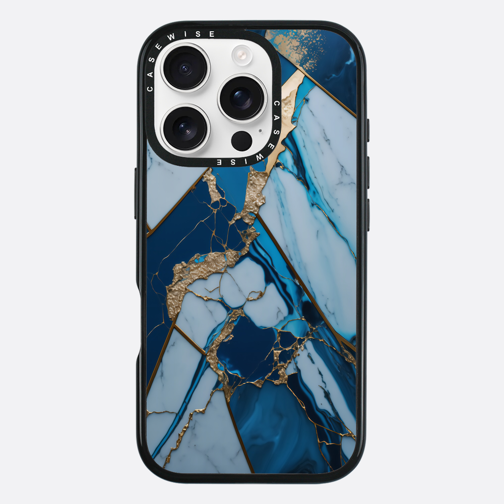 Abstract Sapphire Kintsugi - Etui