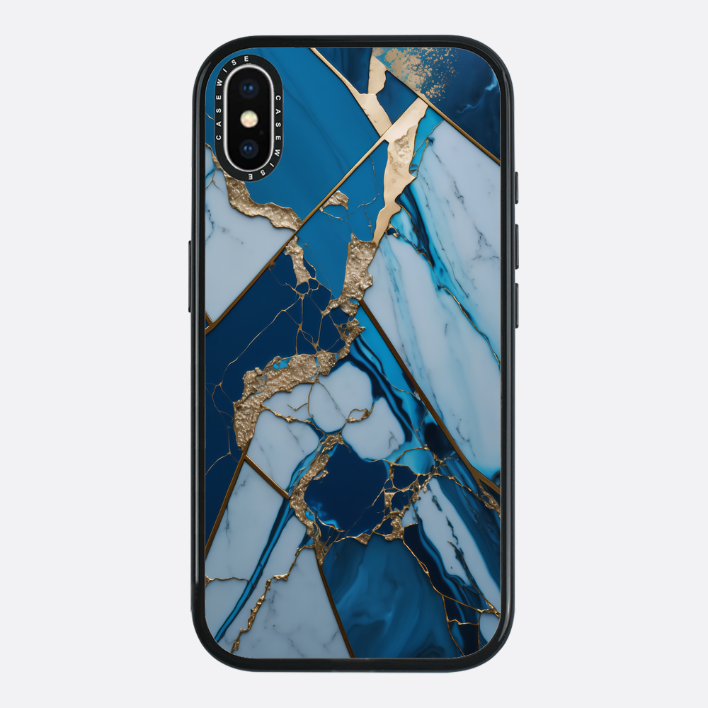 Abstract Sapphire Kintsugi - Etui