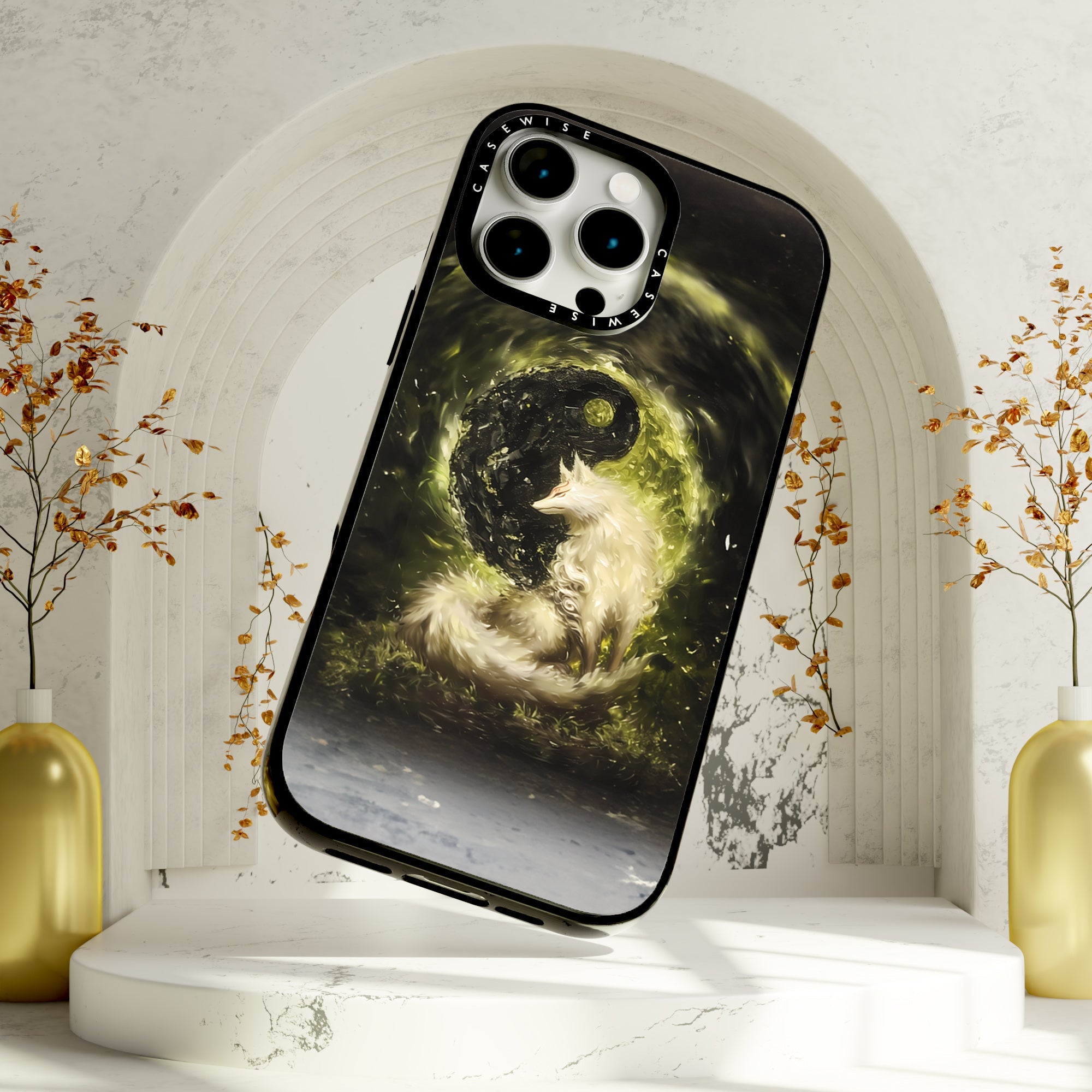 Green Kitsune Harmony - Etui