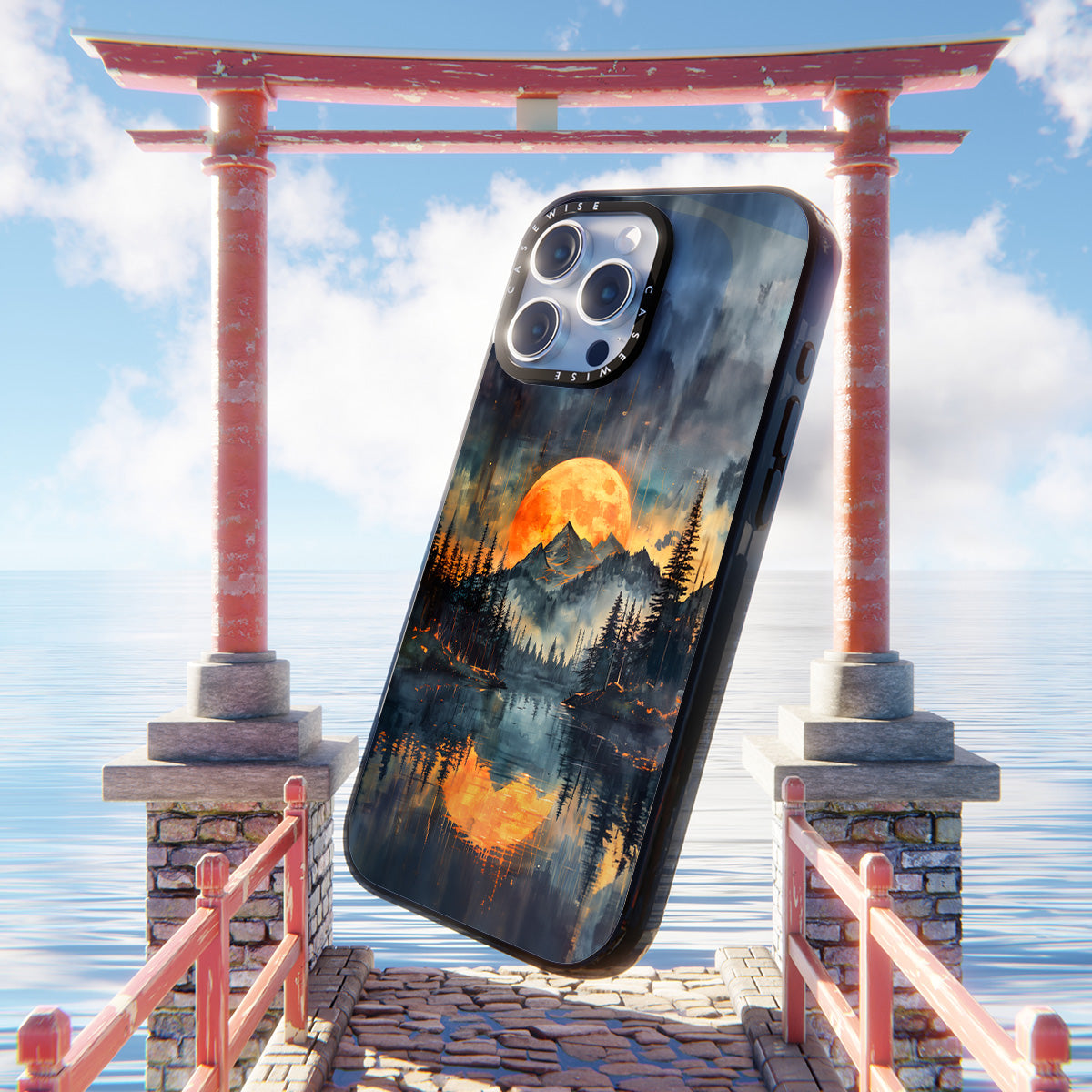 Golden Veingd Mountain sunset - Etui