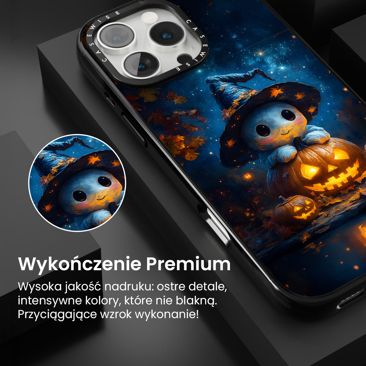 Cute Baby Ghost on Pumpkin - Etui