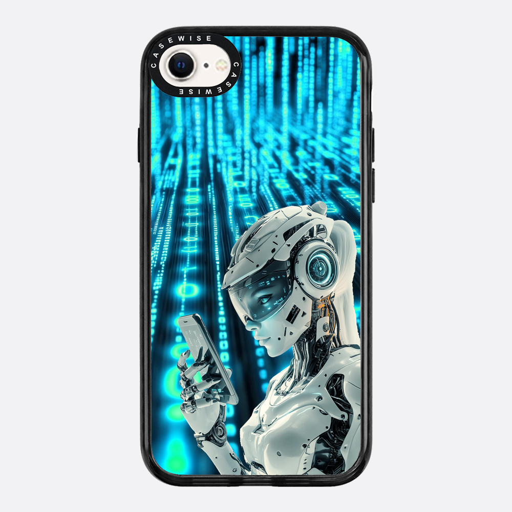 Digital Female Robot Phone - Etui