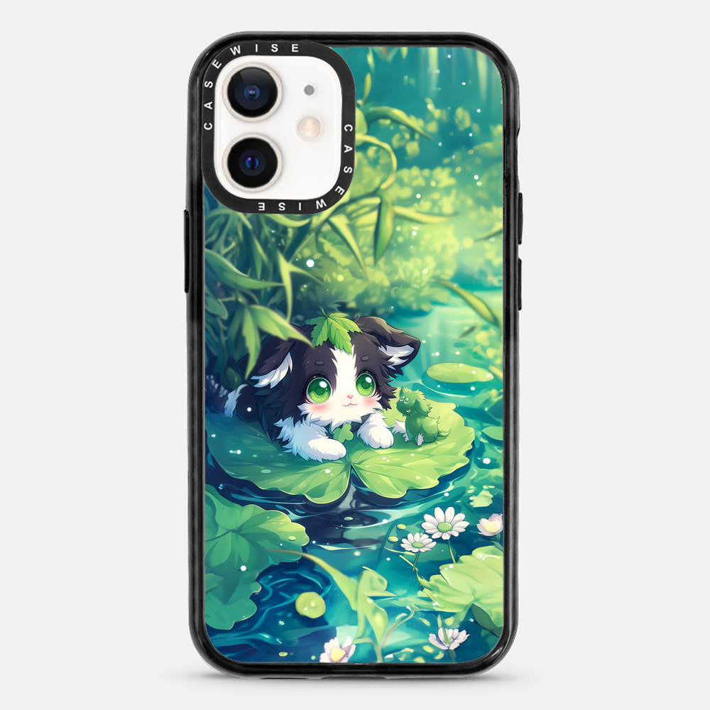 Cannabis Cat at the pond - Etui