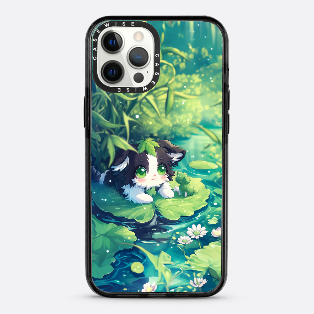 Cannabis Cat at the pond - Etui
