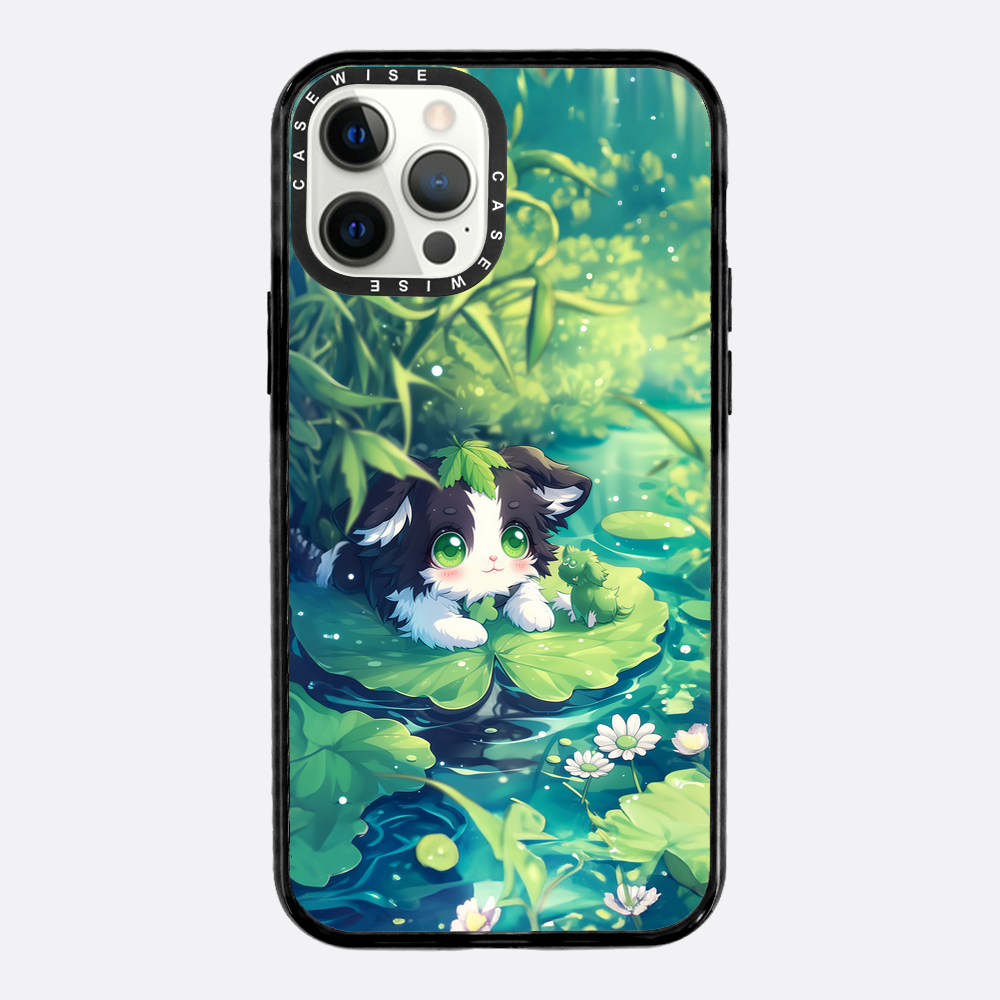 Cannabis Cat at the pond - Etui