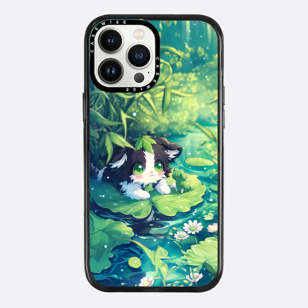 Cannabis Cat at the pond - Etui