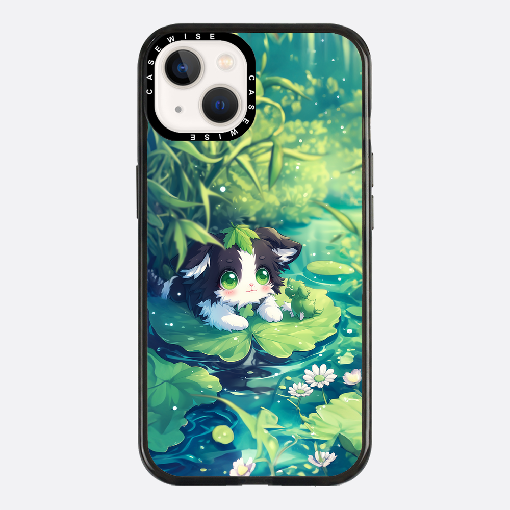 Cannabis Cat at the pond - Etui